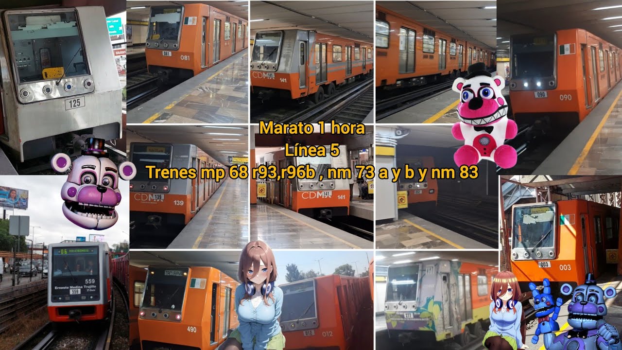 nm 73 , mp 68 , nm 83 y mucho más , supermaraton de hora 1/2 de línea 5 del metro
