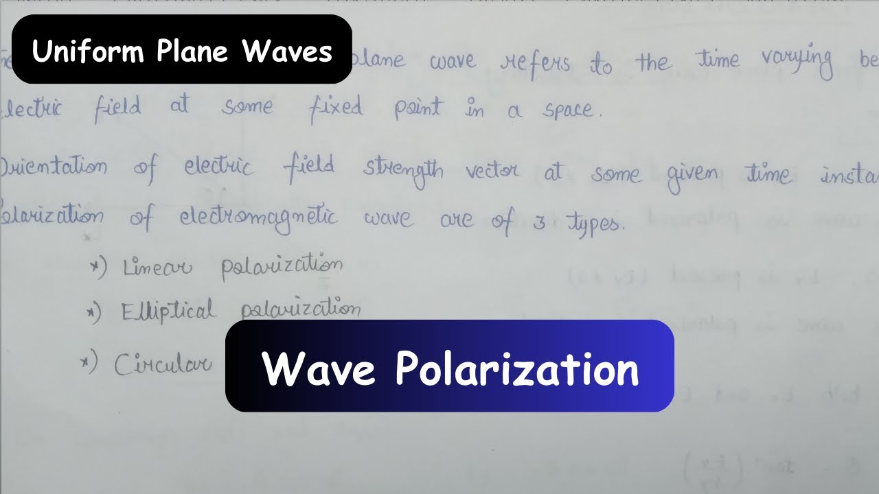 Wave Polarization