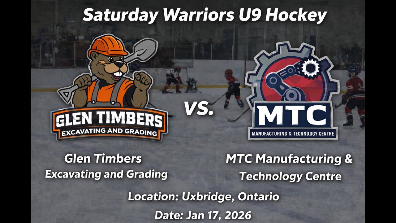 Part 2 - North Durham Warriors U9 House League - Glen Timbers vs. MTC Technology Jan 17 2026 O Zone