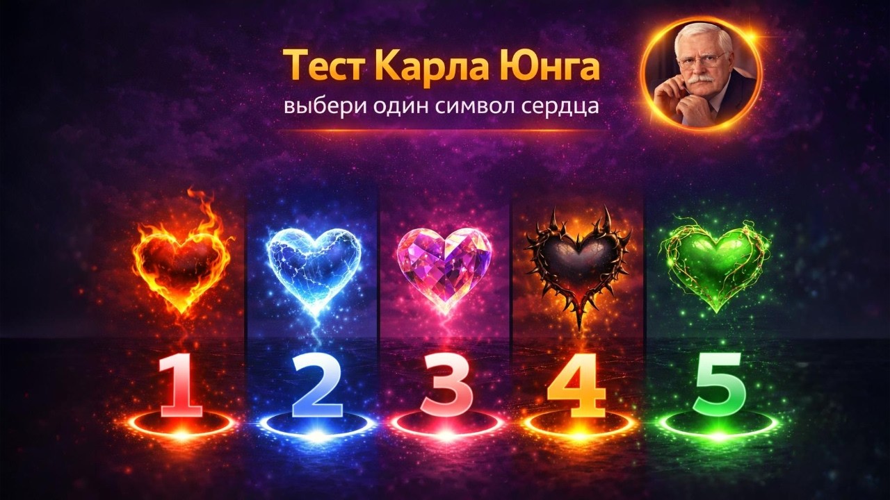 Тест Карла Юнга выбери один символ сердца | готов ли ты любить по настоящему