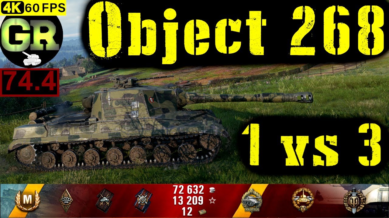 74_World of Tanks Object 268 WoT Replay - 8 Kills 7.7K DMG(Patch 1.5.0)
