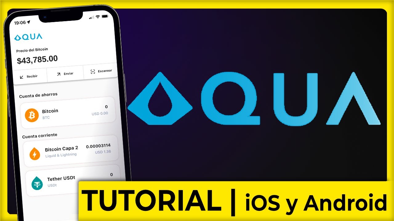 💧AQUA WALLET | BITCOIN y USDT en la misma Wallet | TUTORIAL iOS y ANDROID paso-a-paso (2024)