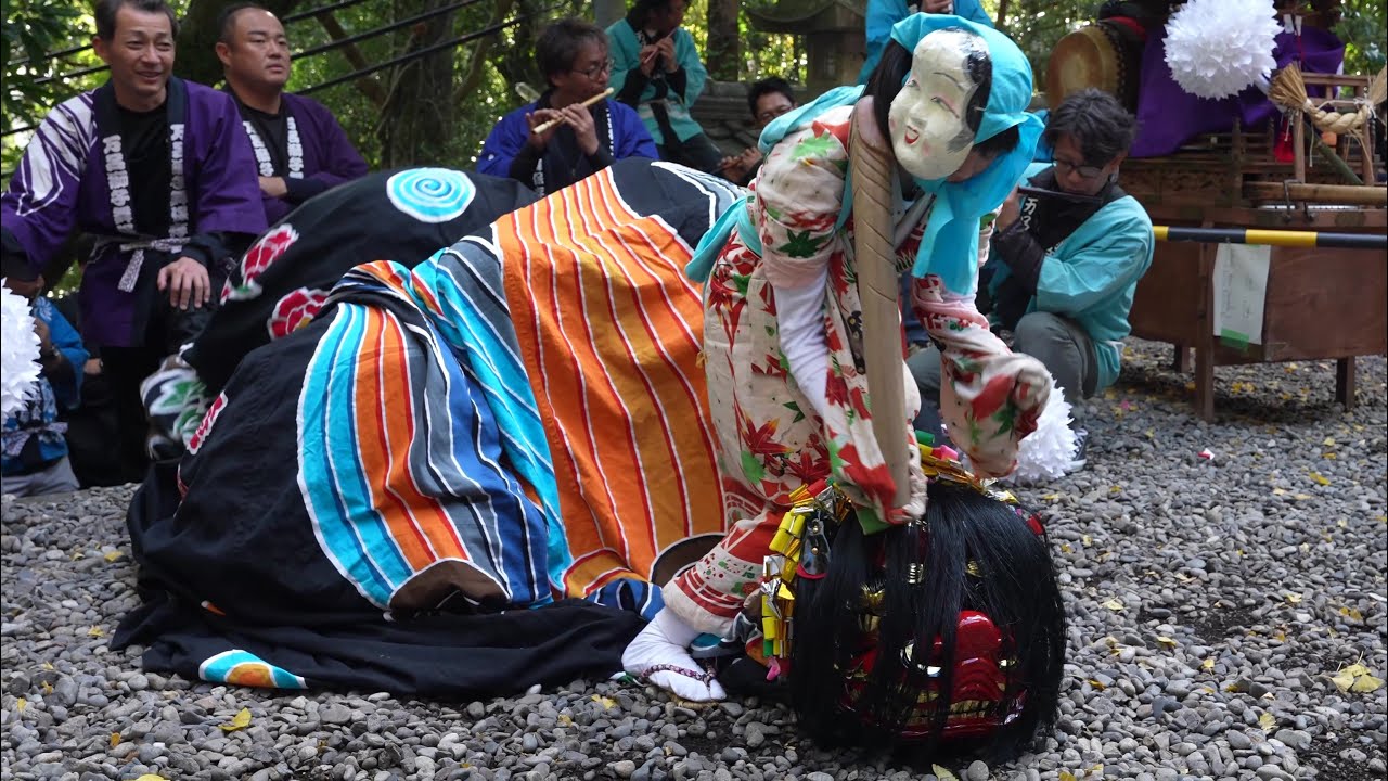 万呂の獅子舞(本祭) 2024/11/23, 和歌山県田辺市