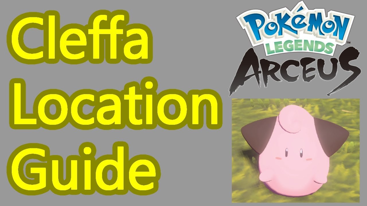 Pokemon Legends: Arceus Cleffa Location Guide, how to catch a Cleffa
