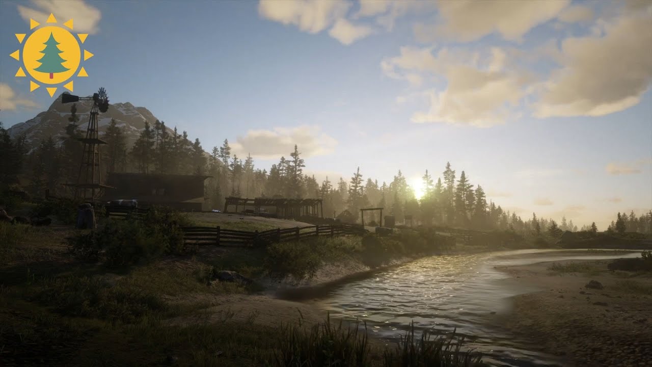 RED DEAD REDEMPTION 2 Ambience&Ambient Music | Hanging Dog Ranch|Little Creek River|Day/Night Cycles