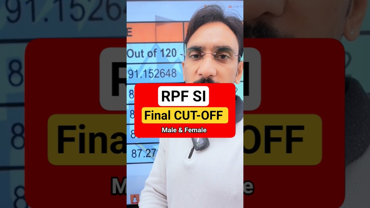 RPF SI Final CUT-OFF 2025🔥