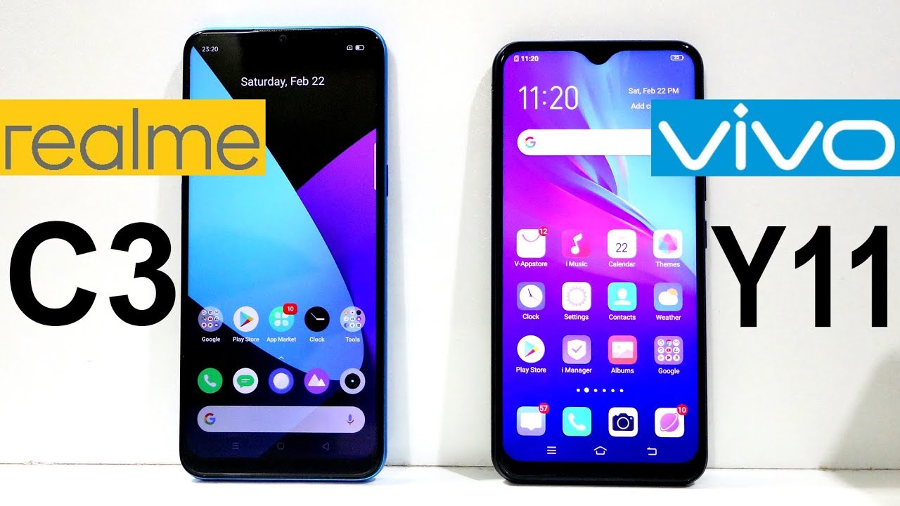 RealMe C3 Vs Vivo Y11 Speed Test