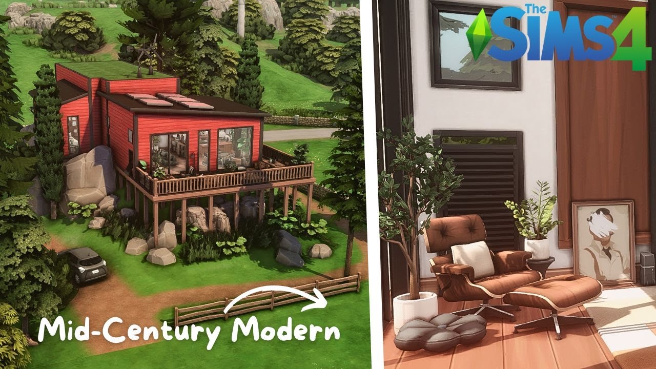 I Built an INFLUENCER'S HOUSE in The Sims 4 🪴🩶 Speed Build with CC