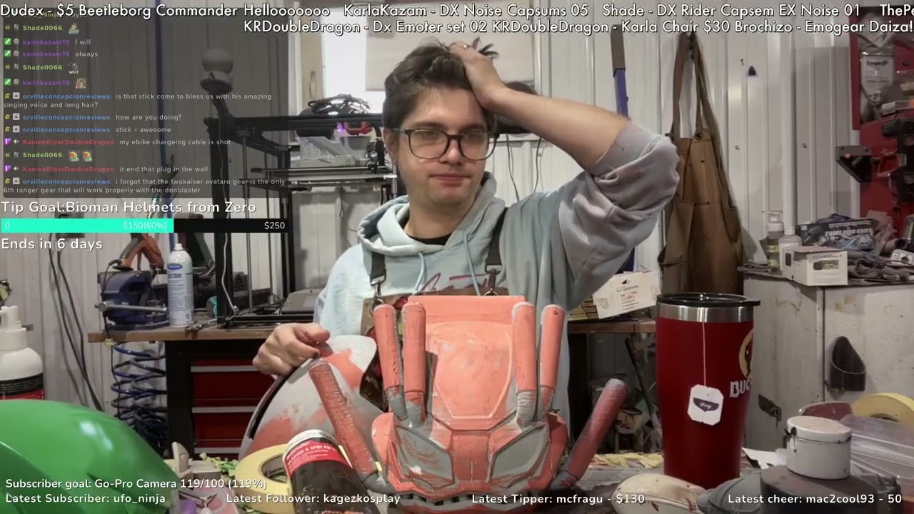 Making Power Ranger & Kamen Rider Helmets 2-22-26 Morning