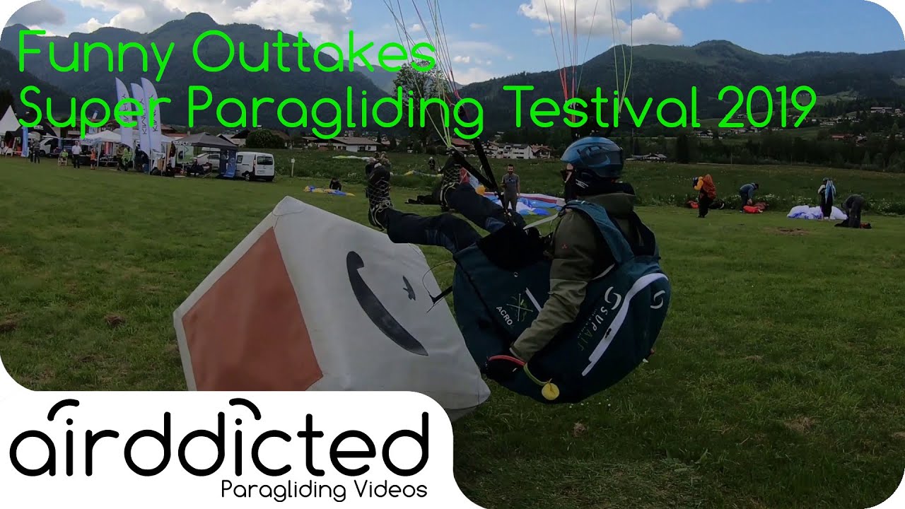 Super Paragliding Testival 2019 Kössen Funny Outtakes Fail Win Compilation