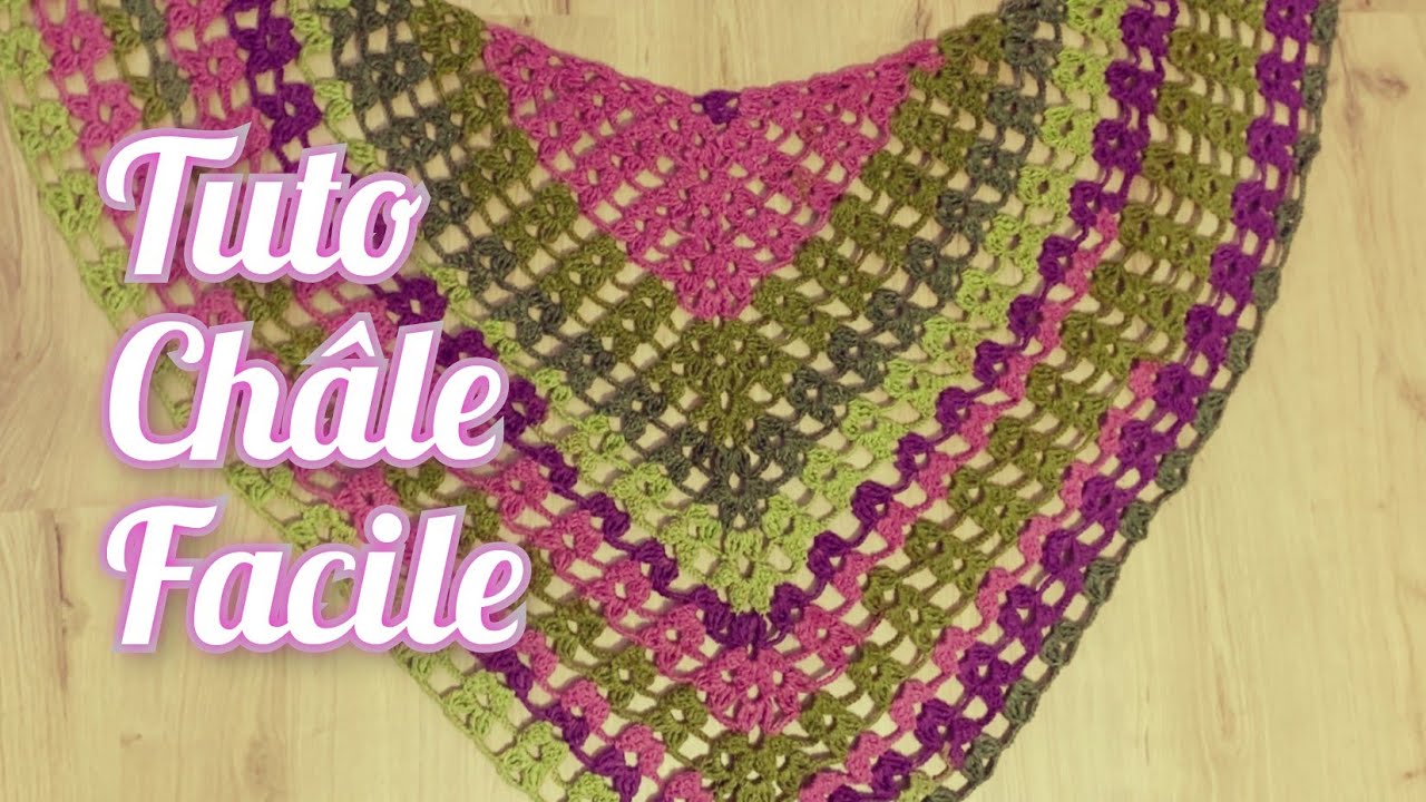 Tuto châle au crochet