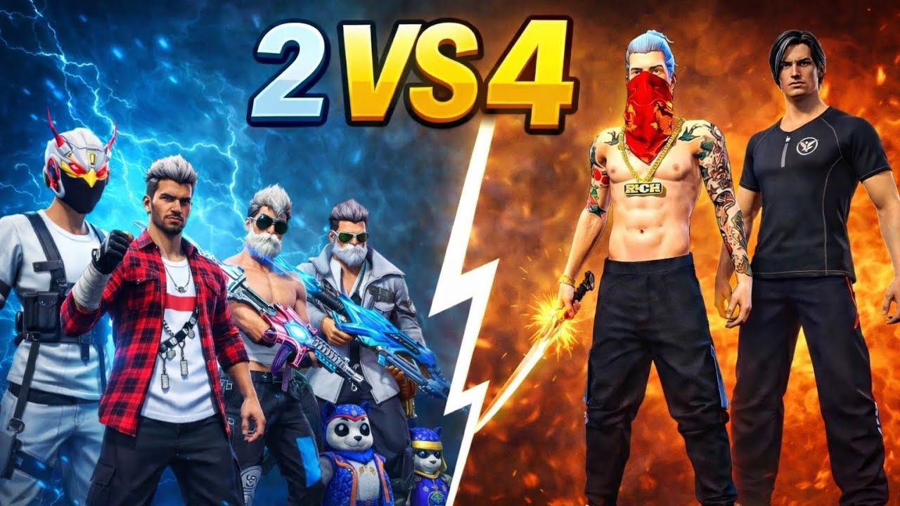 Accuracy FF ⚡ vs 4 joker players  🤡  can I take my revenge 🔥 Garena free fire