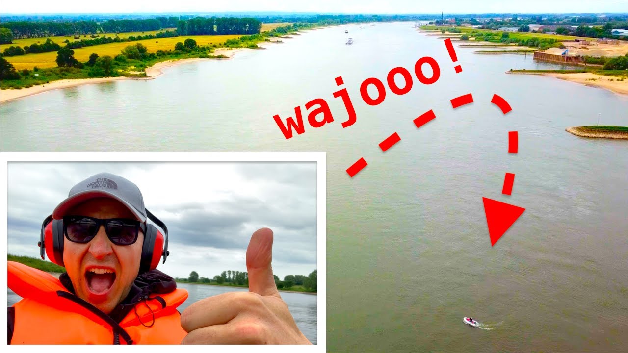 Varen tot de benzine op is! Met een Rubberbootje naar Nederland Varen