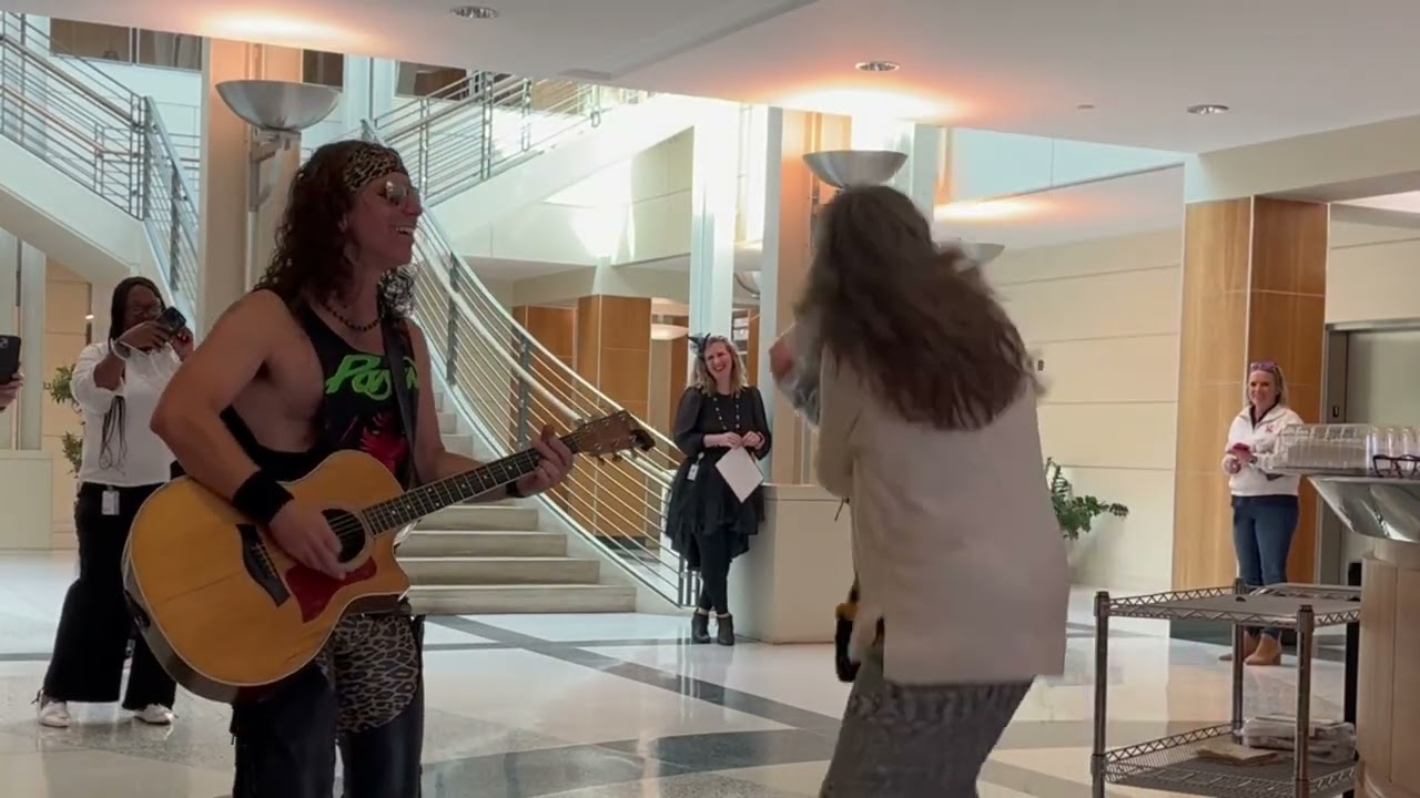 Nikki goes nuts over her Rockstar Singing Telegram!