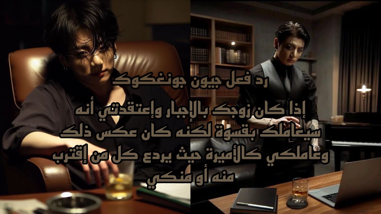 رد فعل جيون جونغكوك إذا تزوجتم بالإجبار وإعتقدتي إنه سيعاملك بقسوة لكنه كان عكس ذلك … (حب/تملك)