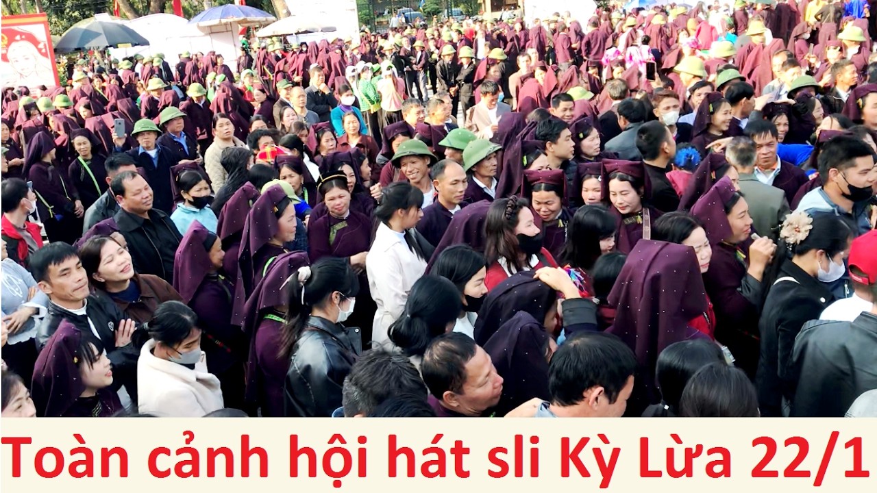 Hội xuân Kỳ Lừa 22 tháng giêng - Sắc chàm hồng tím dưới nắng xuân