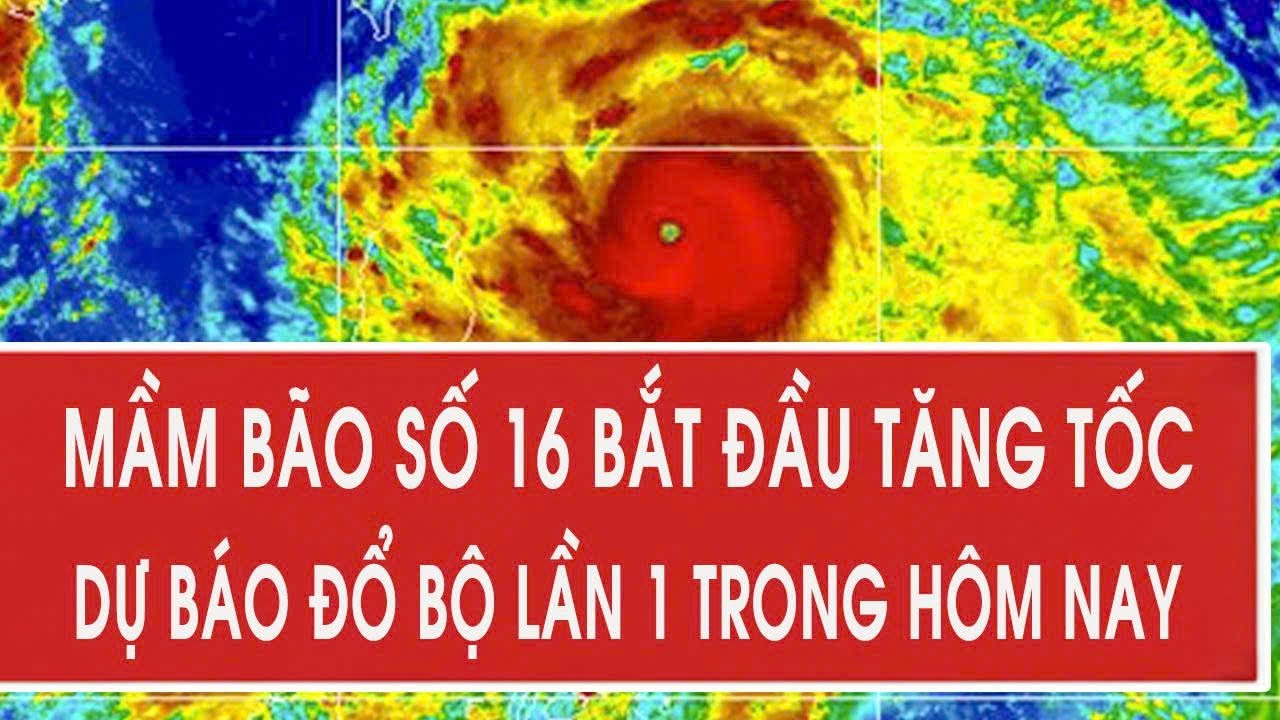 Nóng: Mầm bão số 16 tăng tốc, dự báo đổ bộ lần 1 trong hôm nay