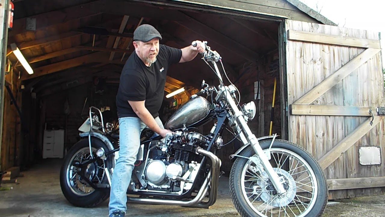 Kawasaki KZ650 Hardtail Chopper cold start