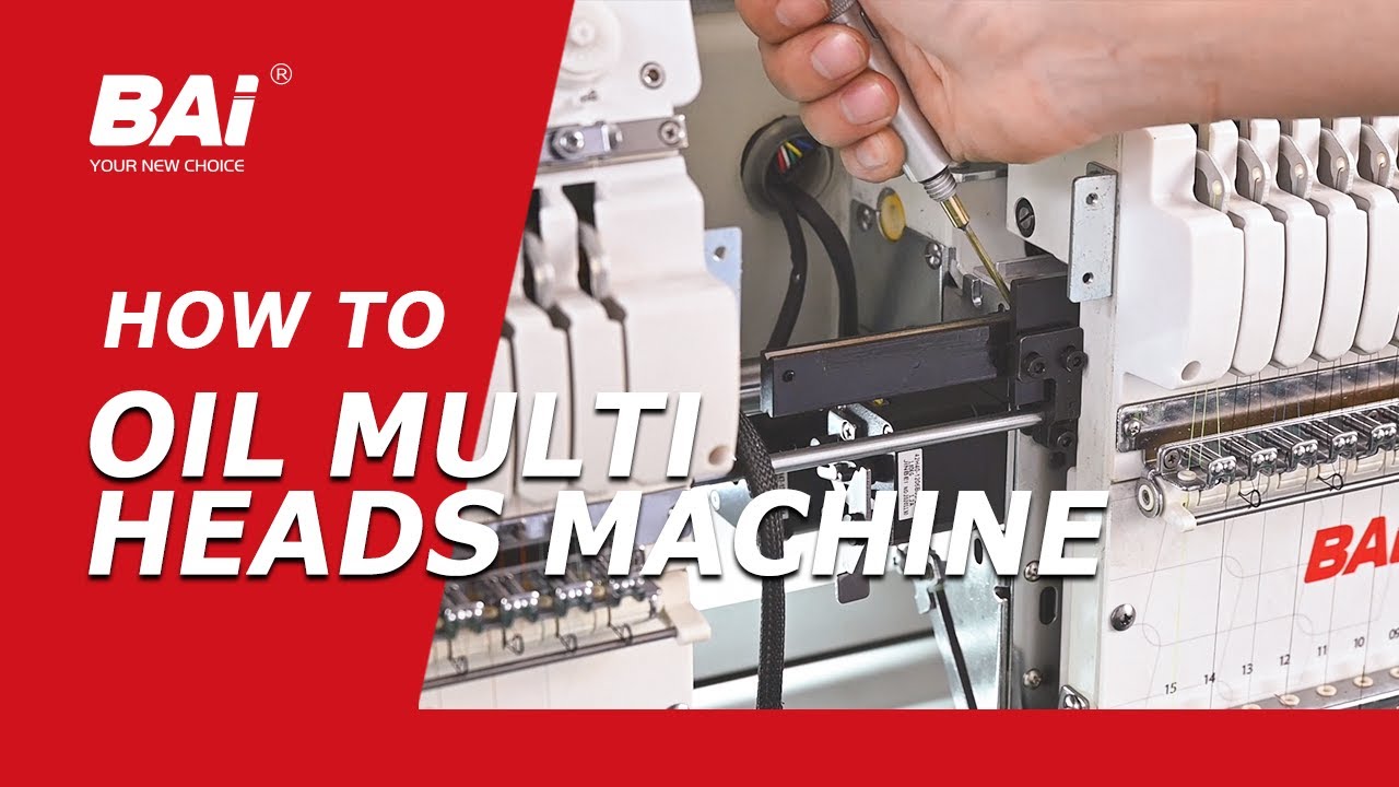 How to Oil Multi Heads Machine | BAi Embroidery Machine Tips