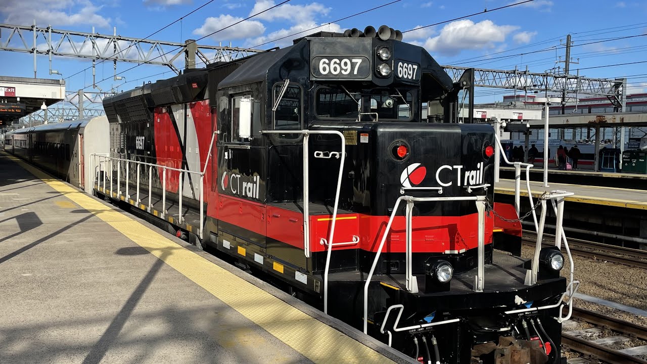 Ride on CT Rail train 4407 from Springfield to New Haven with narration and anecdotes. 3/3/22