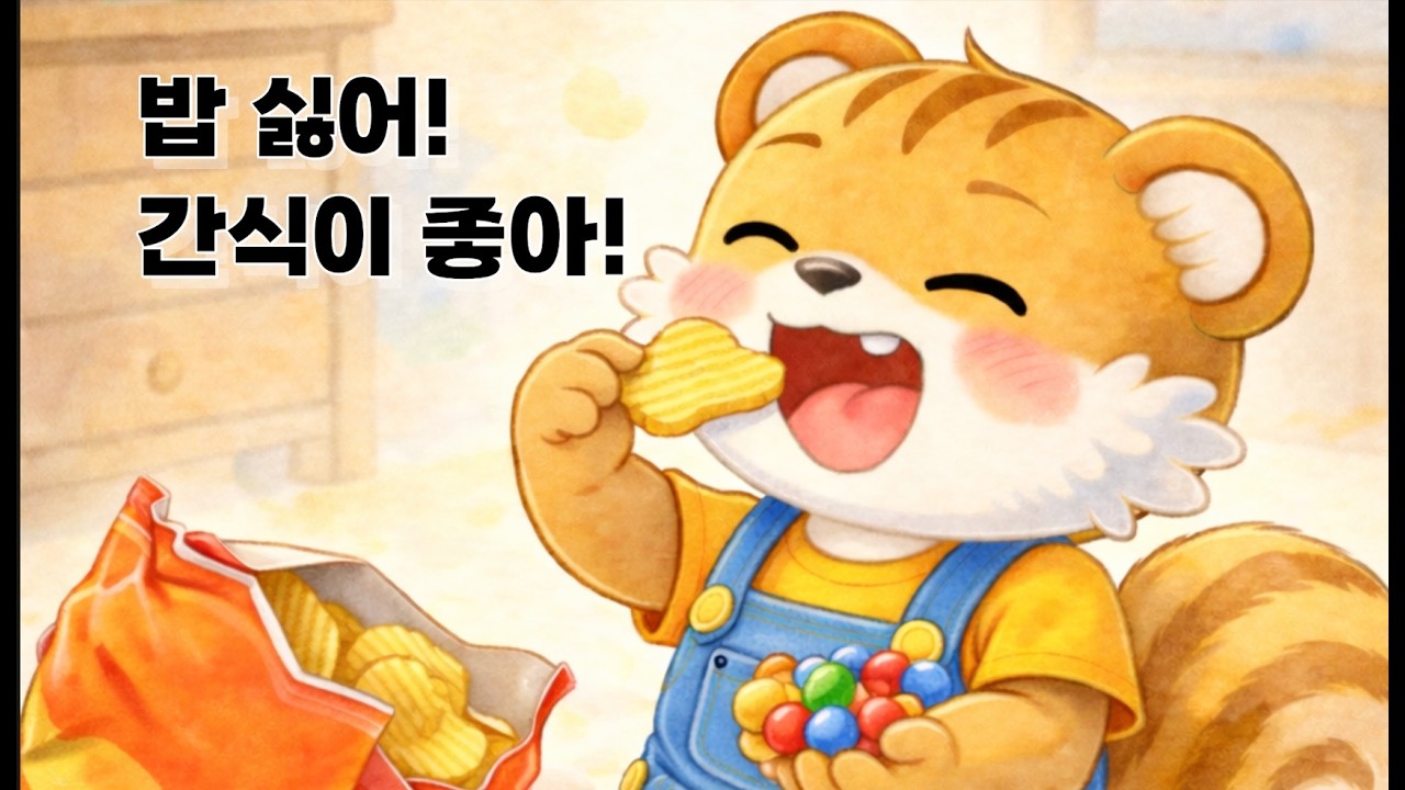 밥싫어! 간식이 좋아! #유아컨텐츠 #유아동화 #생활습관