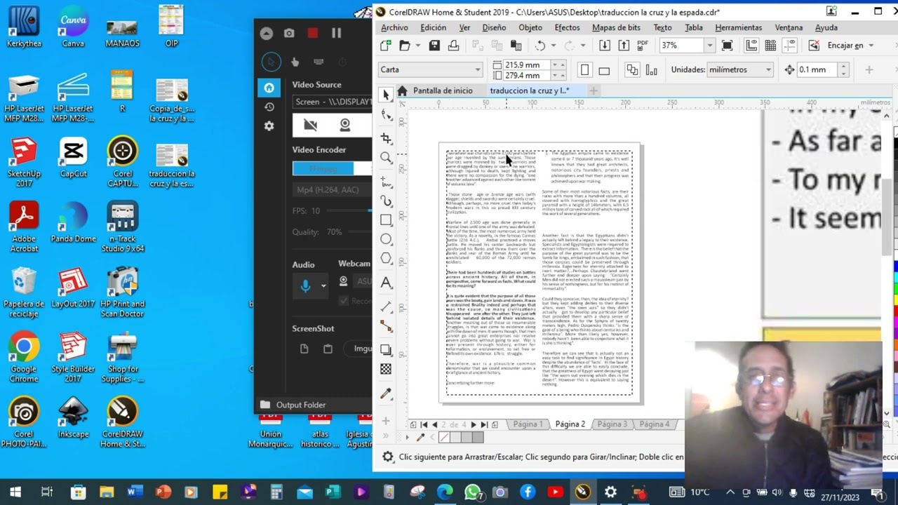 translation and graphic design