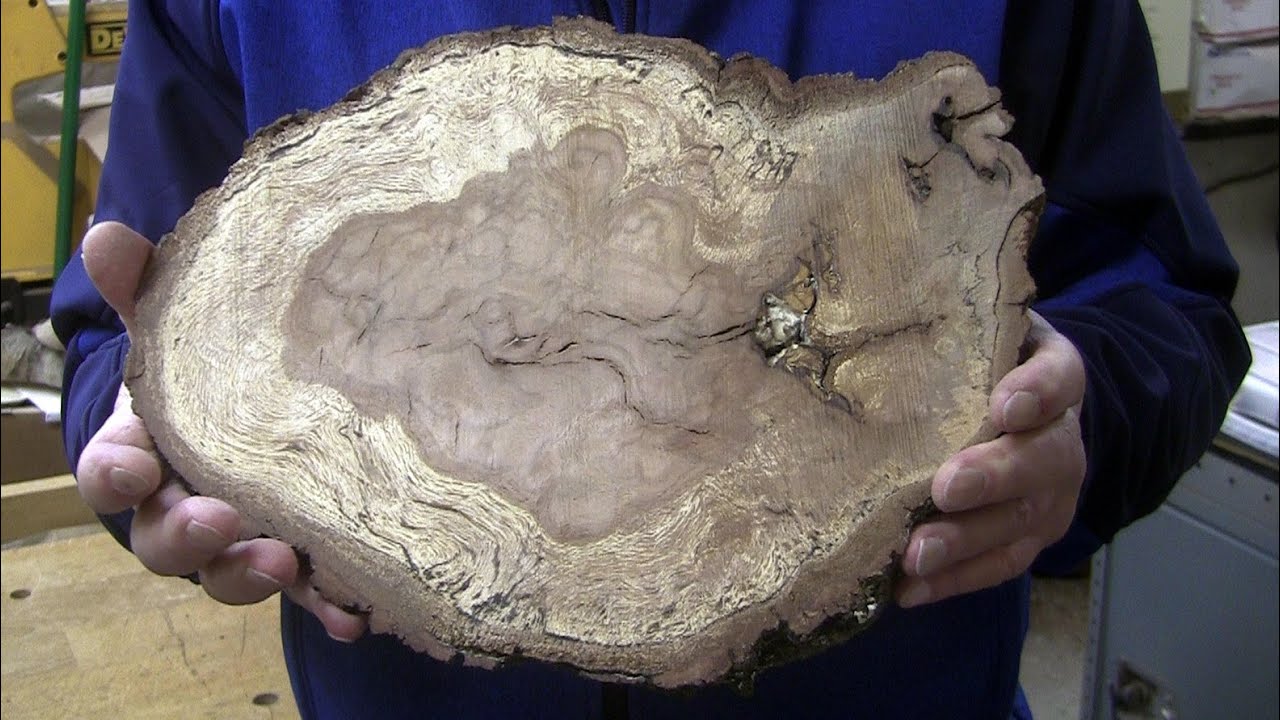 See The Figure In This Oak Burl! - Wood Turning
