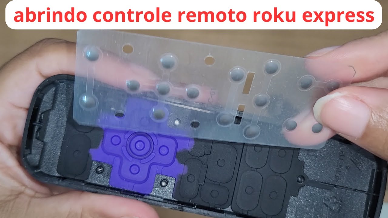 como abrir o controle remoto roku express