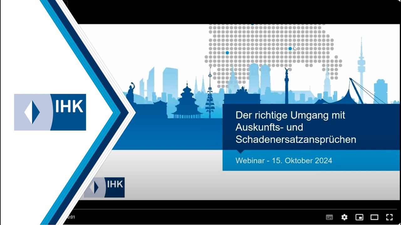 Der richtige Umgang mit Auskunfts- und Schadenersatzansprüchen