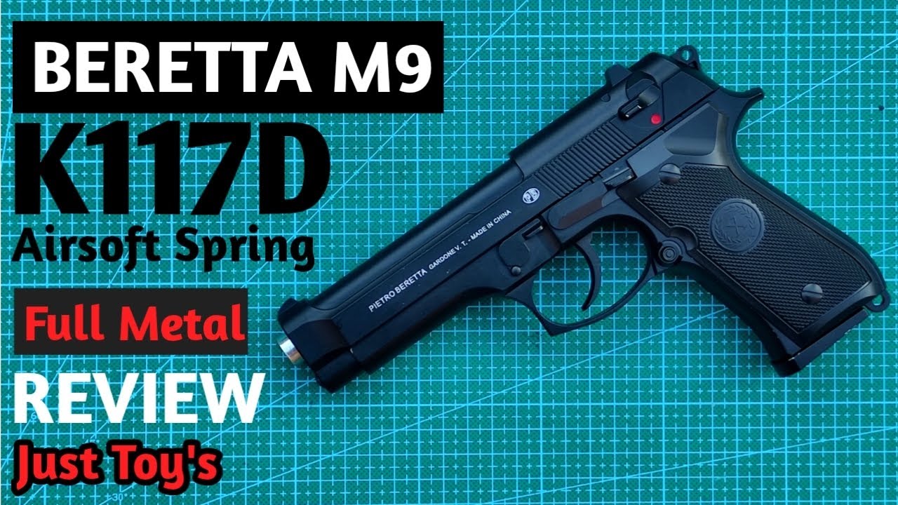 Pietro Beretta Q9 M9 K117D M92 Airsoft Spring Full Metal | Just Toy's