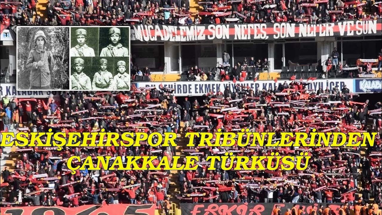 Eskişehirspor Tribünlerinden Çanakkale Türküsü (15.03.2019 Altınordu Maçı)