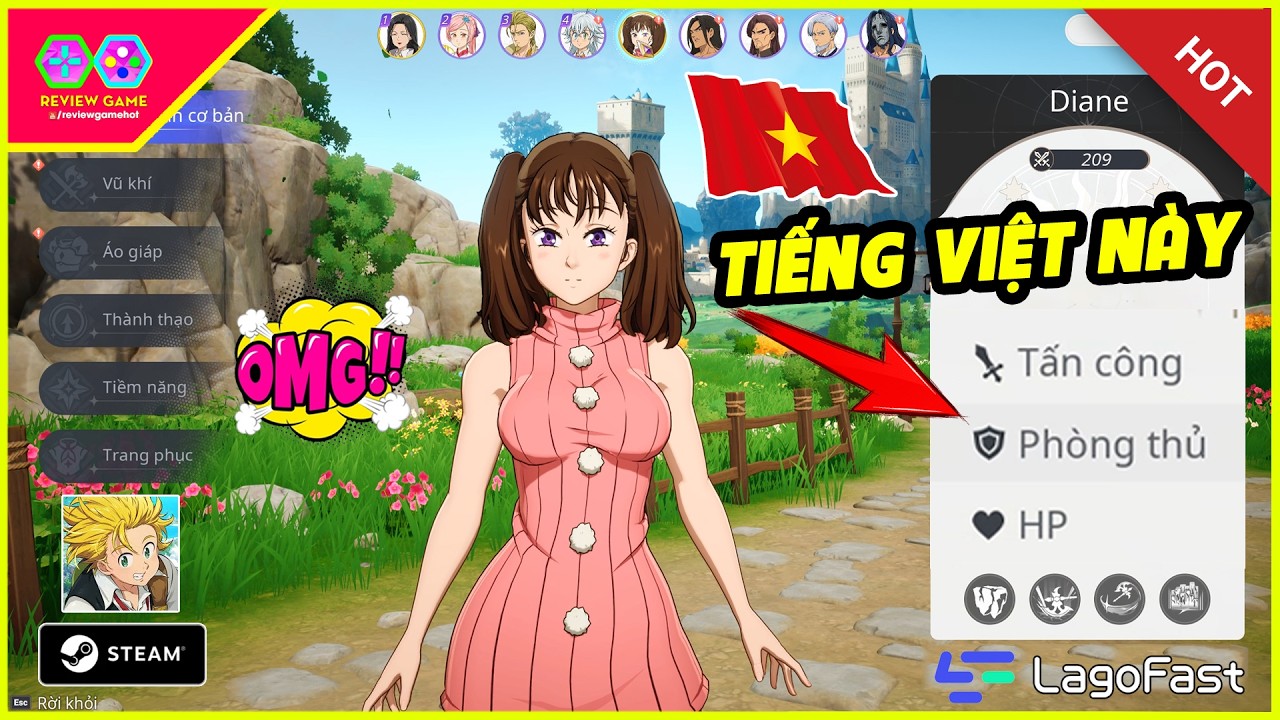 The Seven Deadly Sins: Origin - HOT Game Đã Có Tiếng Việt Dịch Cực Mượt Cho AE Luôn Dịch Skills Nuột