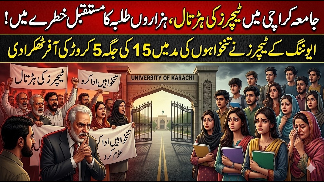 Karachi University Crisis: 46,000 Students' Future at Stake as Teacher Strike Continues! 🎓🛑