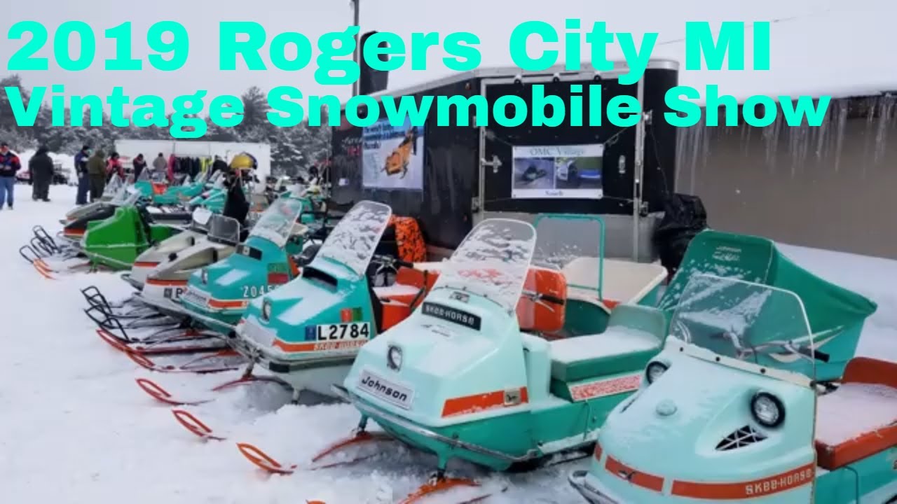2019 Rogers City MI Vintage Snowmobile show