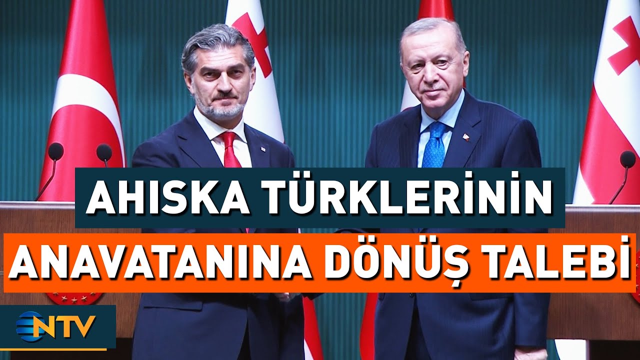 Cumhurbaşkanı Erdoğan, Gürcistanlı Mevkidaşı Kavelashvili İle Açıklamalarda Bulundu | NTV