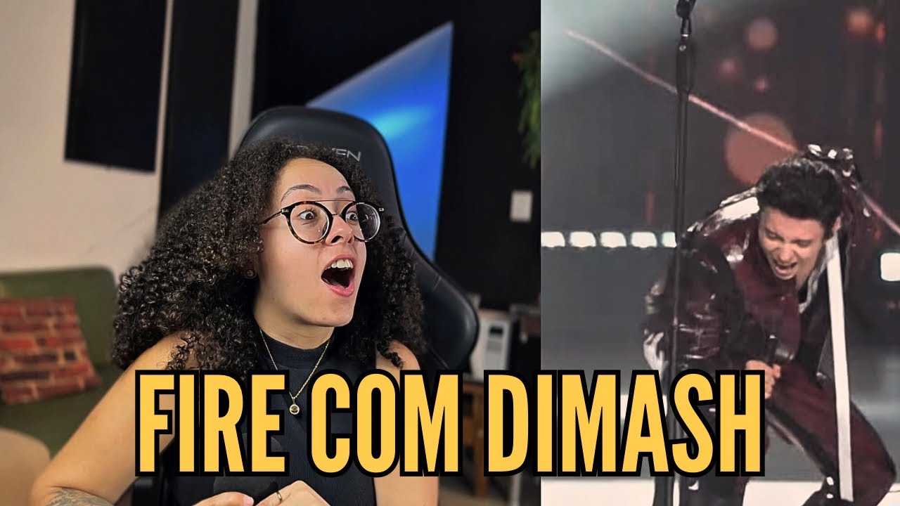 Dimash canta FIRE AO VIVO - REACT