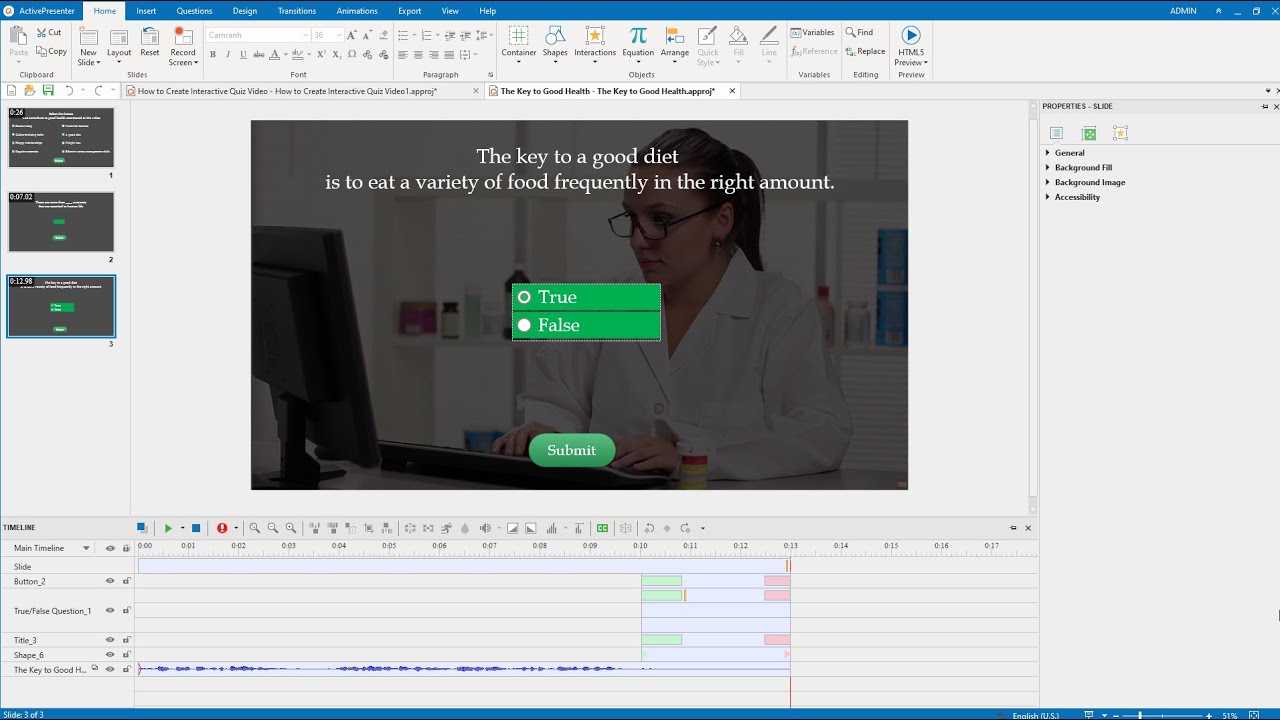 Create Interactive Video Quizzes - ActivePresenter 8