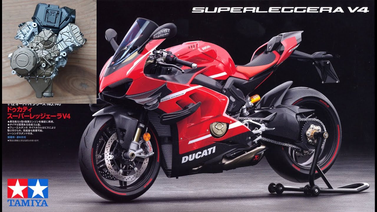 Tamiya 1/12 Ducati Superleggera V4 No. 14140 (Part 1: Engine Part)