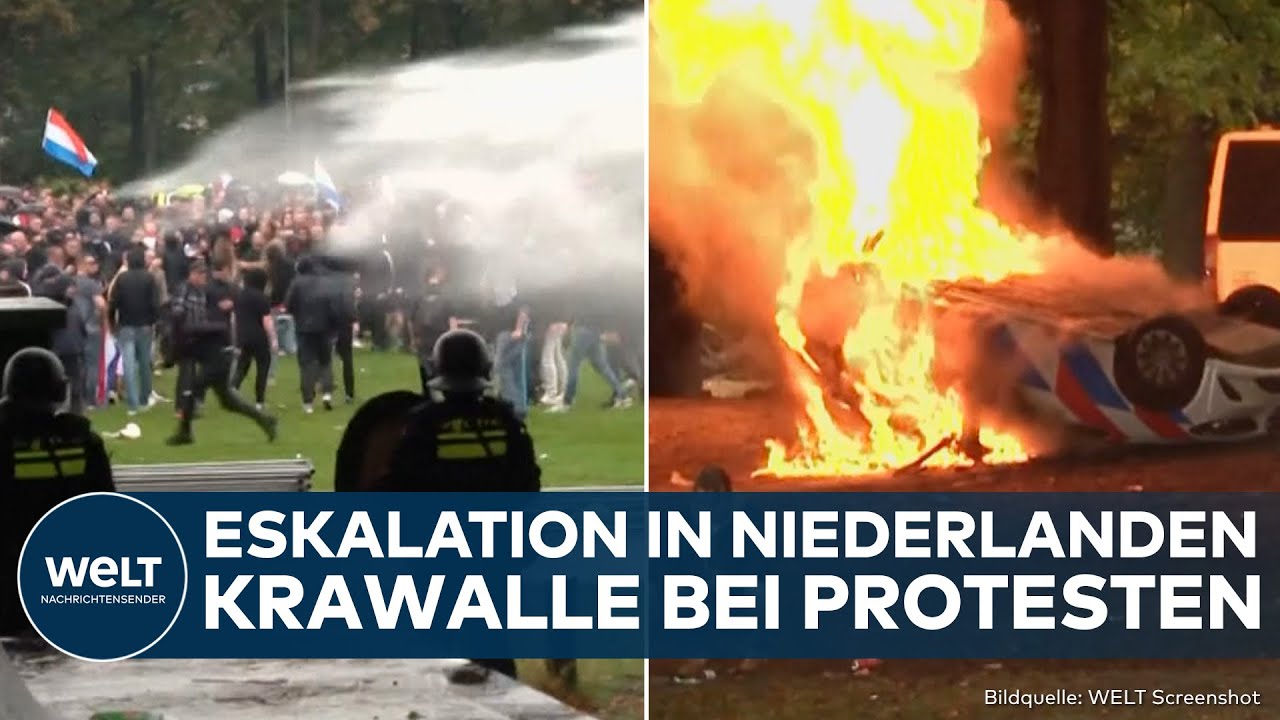 NIEDERLANDE: Krawalle bei Demo! Eskalation bei Protesten f&uuml;r sch&auml;rfere Regeln beim Asyl