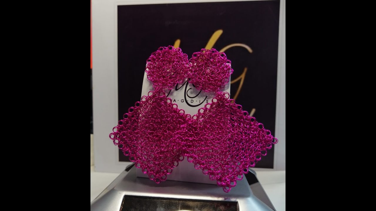 Aretes punto peruano rombo