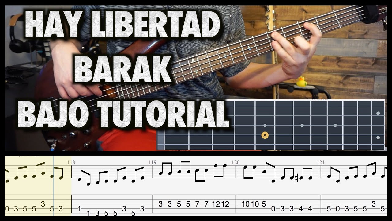 Hay Libertad || Barak ||  Bajo Cover Tutorial Con Tabs & Partituras