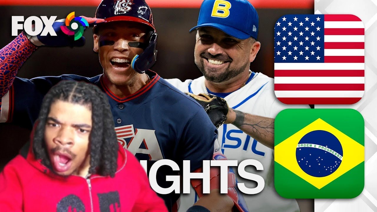 AMERICA IS OP!! United States vs. Brazil Highlights ⚾️ World Baseball Classic (reaction)