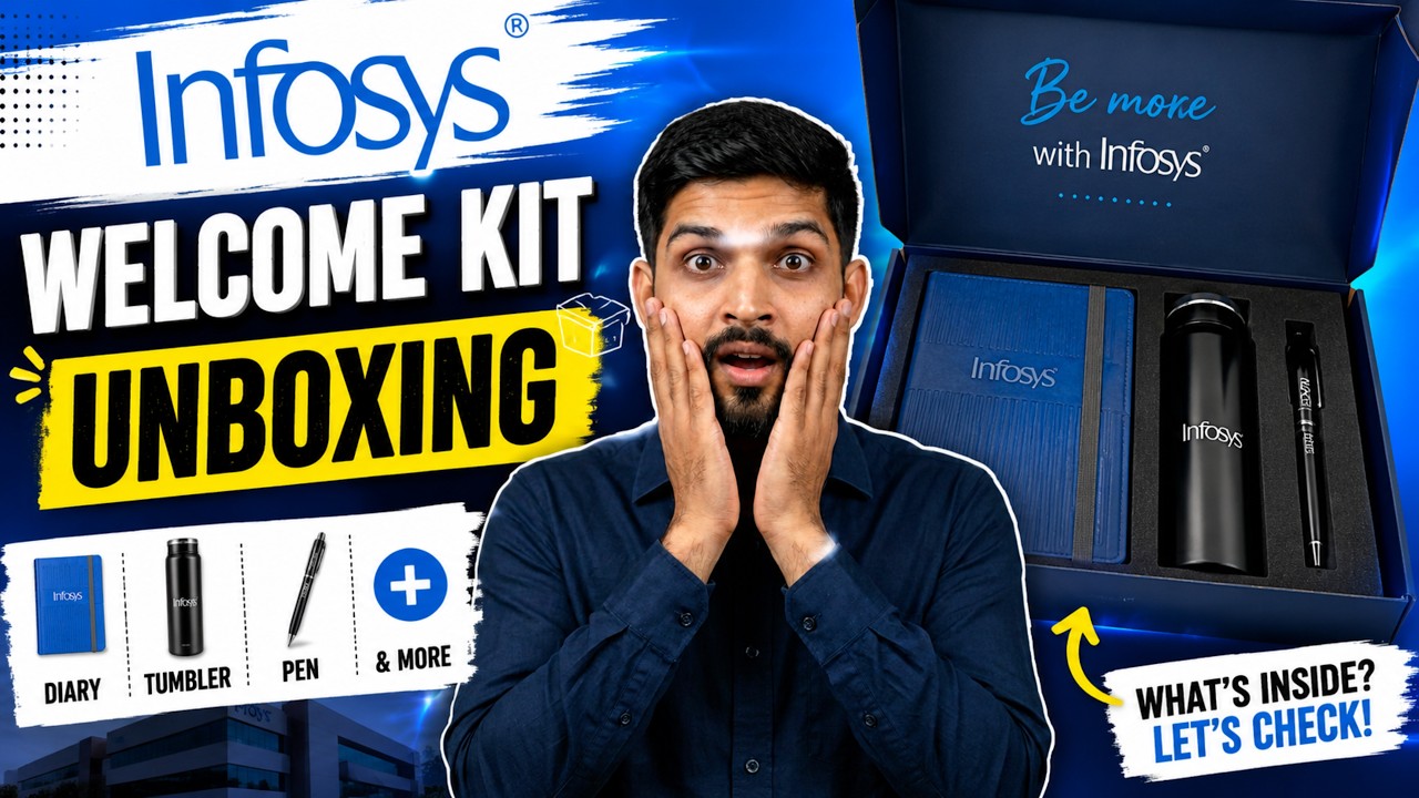 Infosys Welcome Kit Unboxing | Diary, Tumbler, Pen & More #infy #infosys