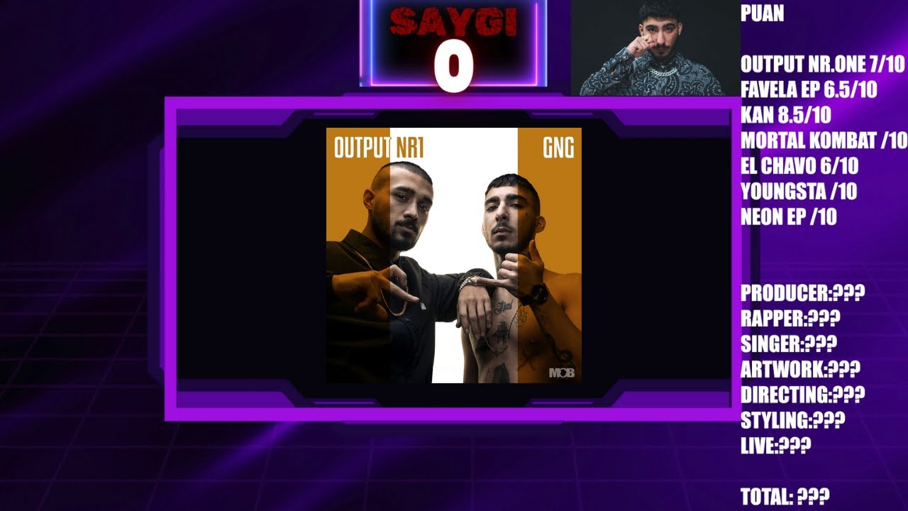 SAYGI0 #1 | UZI EL CHAVO - OUTPUT NR.1 GNG uzi alb&uuml;m reaction