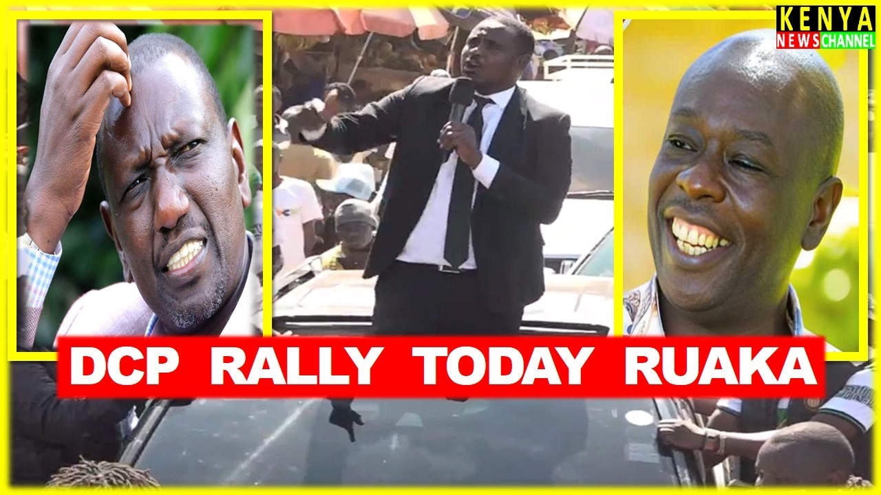 Cleophas Malala makes Gachagua proud by leading DCP Party Rally in Ruaka Kiambu against Ruto today