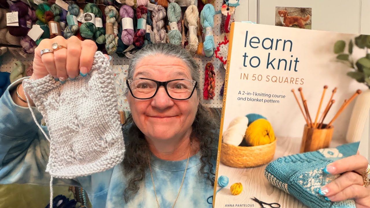 08: Левая сторона #Knit50Squares 2026 - Научитесь вязать в 50 квадратах от Анны Пантелус #learnto...