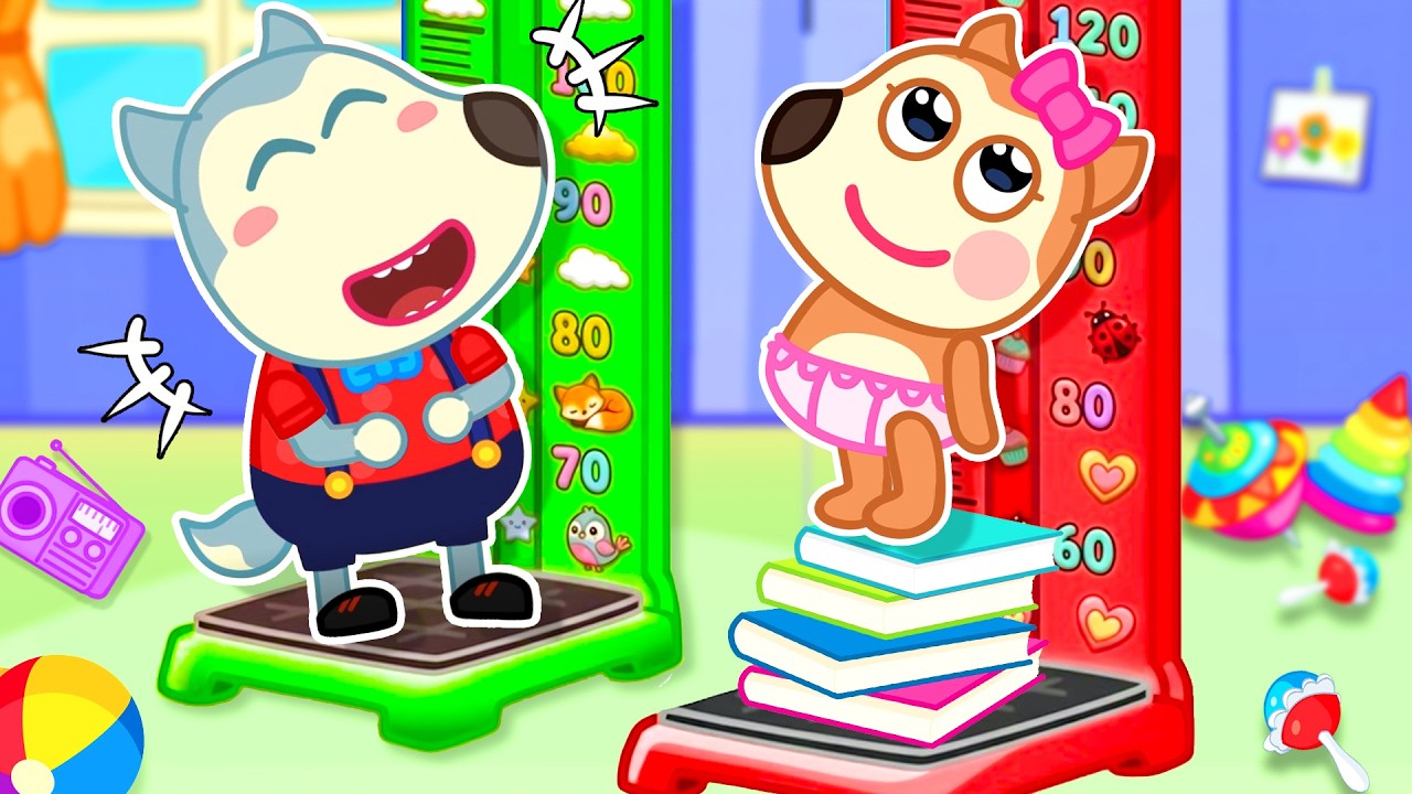 I Wanna Grow Up Tall 😊| Kids Song | Little Wolf Kids