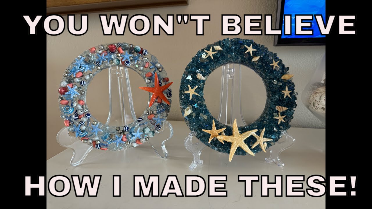 # 272 DIY Create a Beautiful Glass Wreath Guide Glass And Resin Art! # LET'S RESIN RESIN