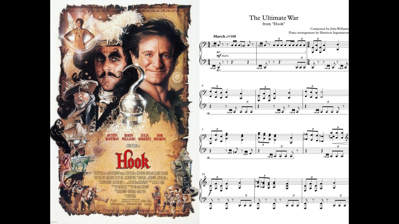 Hook - The Ultimate War ♪Piano Sheet Music♪