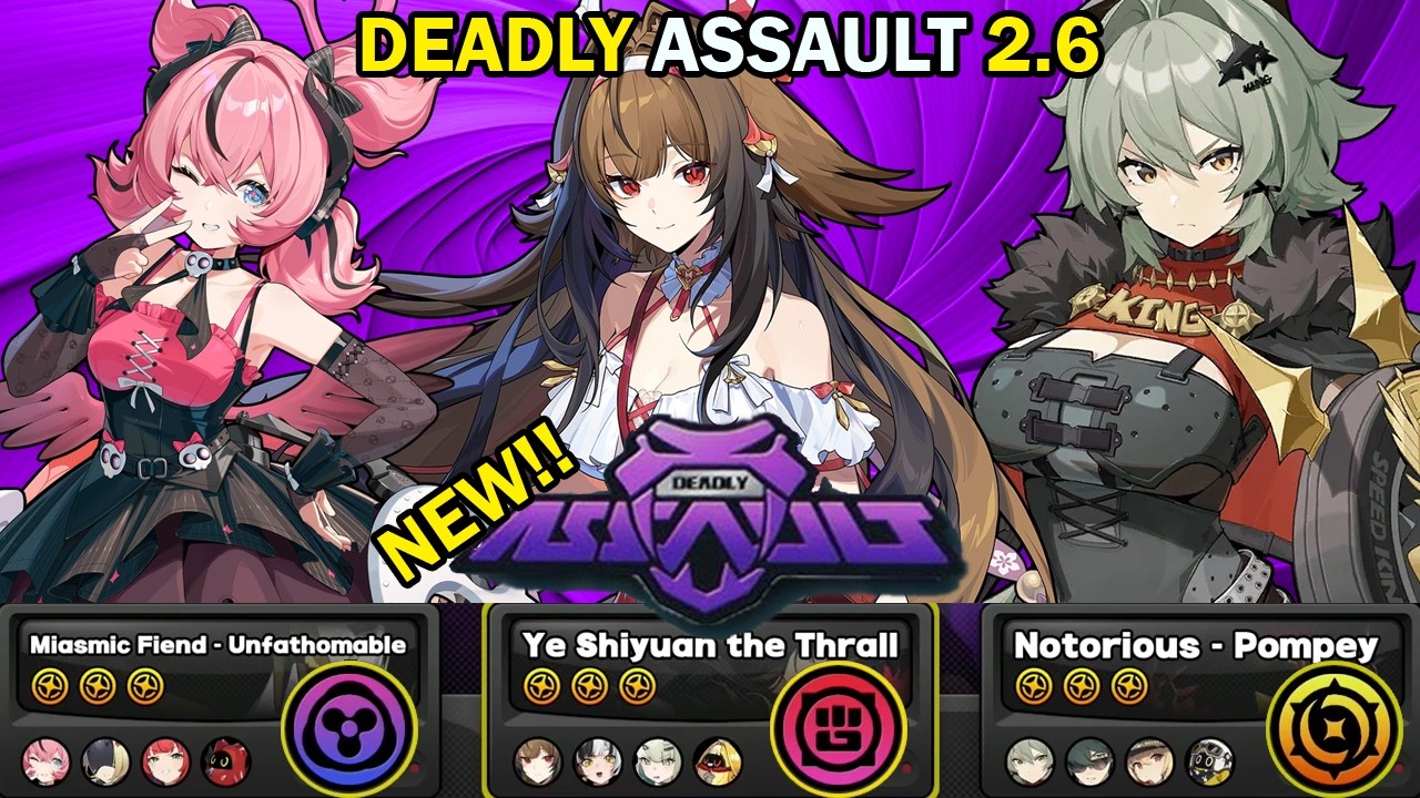 NEW Deadly Assault! | Aria, Ye Shunguang & KING Caesar! | 9 Star Clear | Zenless Zone Zero ZZZ 2.6